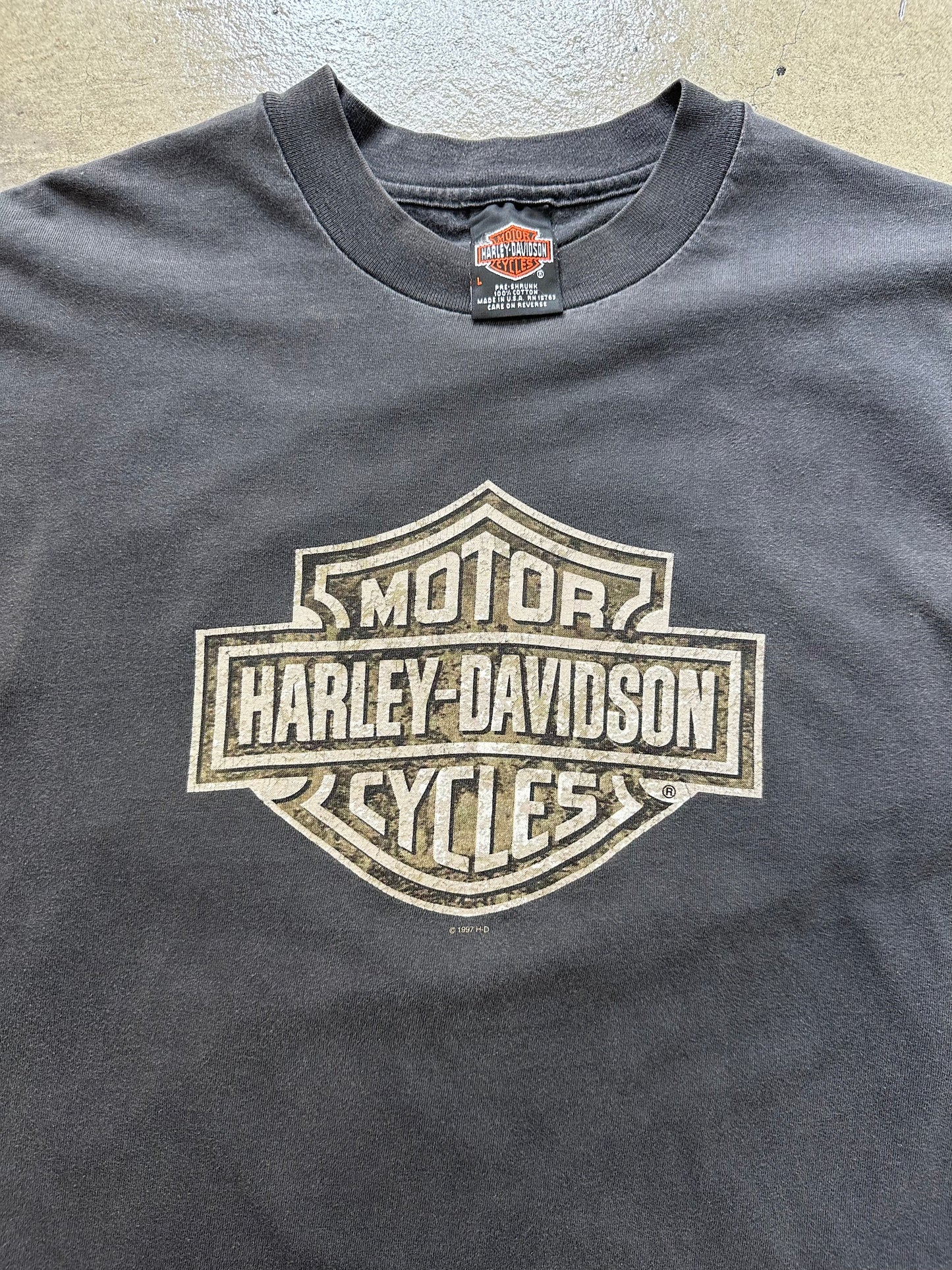 1997 HARLEY DAVIDSON LONG SLEEVE TEE(L)