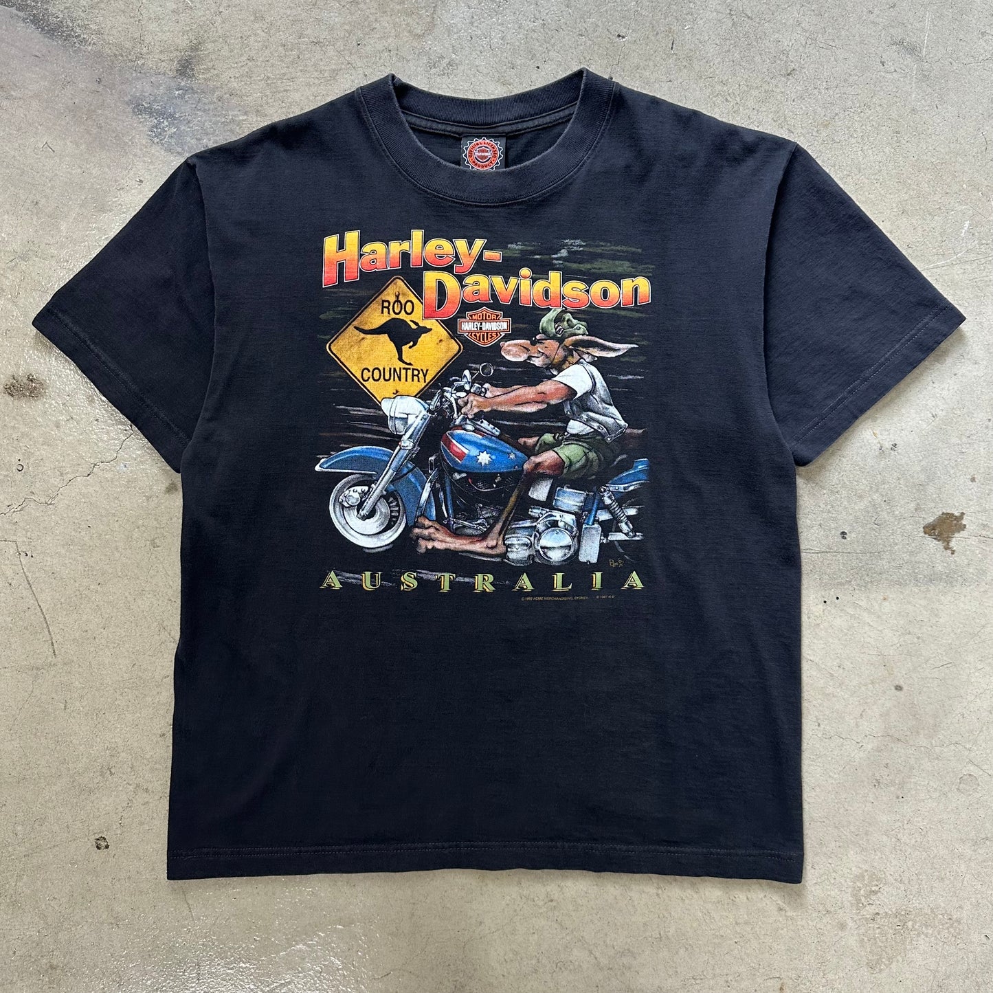 1992 HARLEY DAVIDSON AUSTRALIA TEE(L)