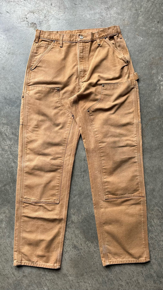 (33X34)TAN CARHARTT DOUBLE KNEES