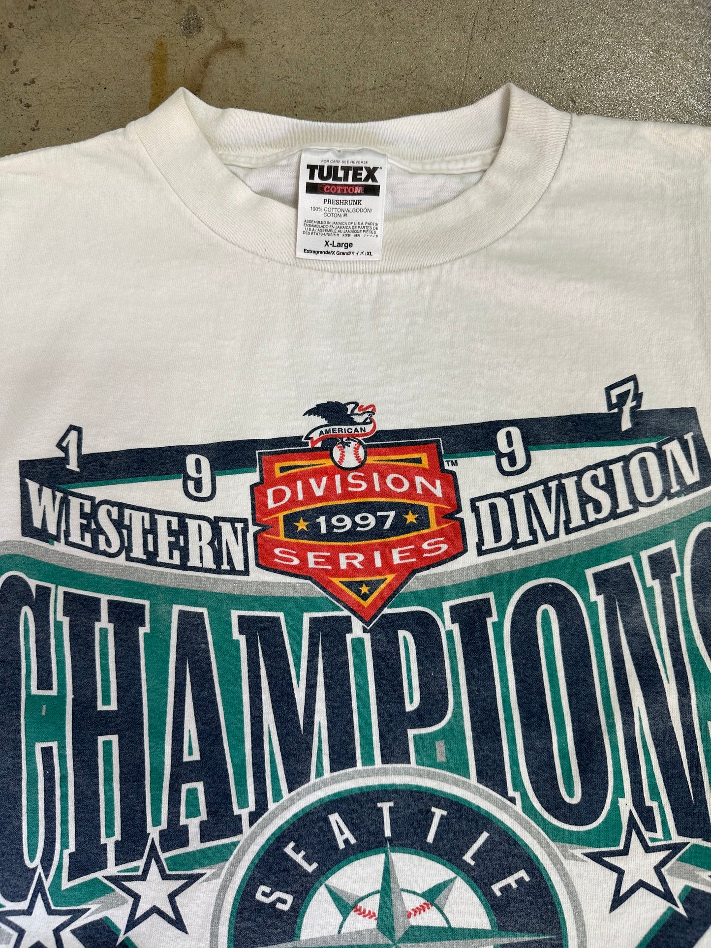 1997 SEATTLE MARINERS DIVISION CHAMPS TEE(XL)