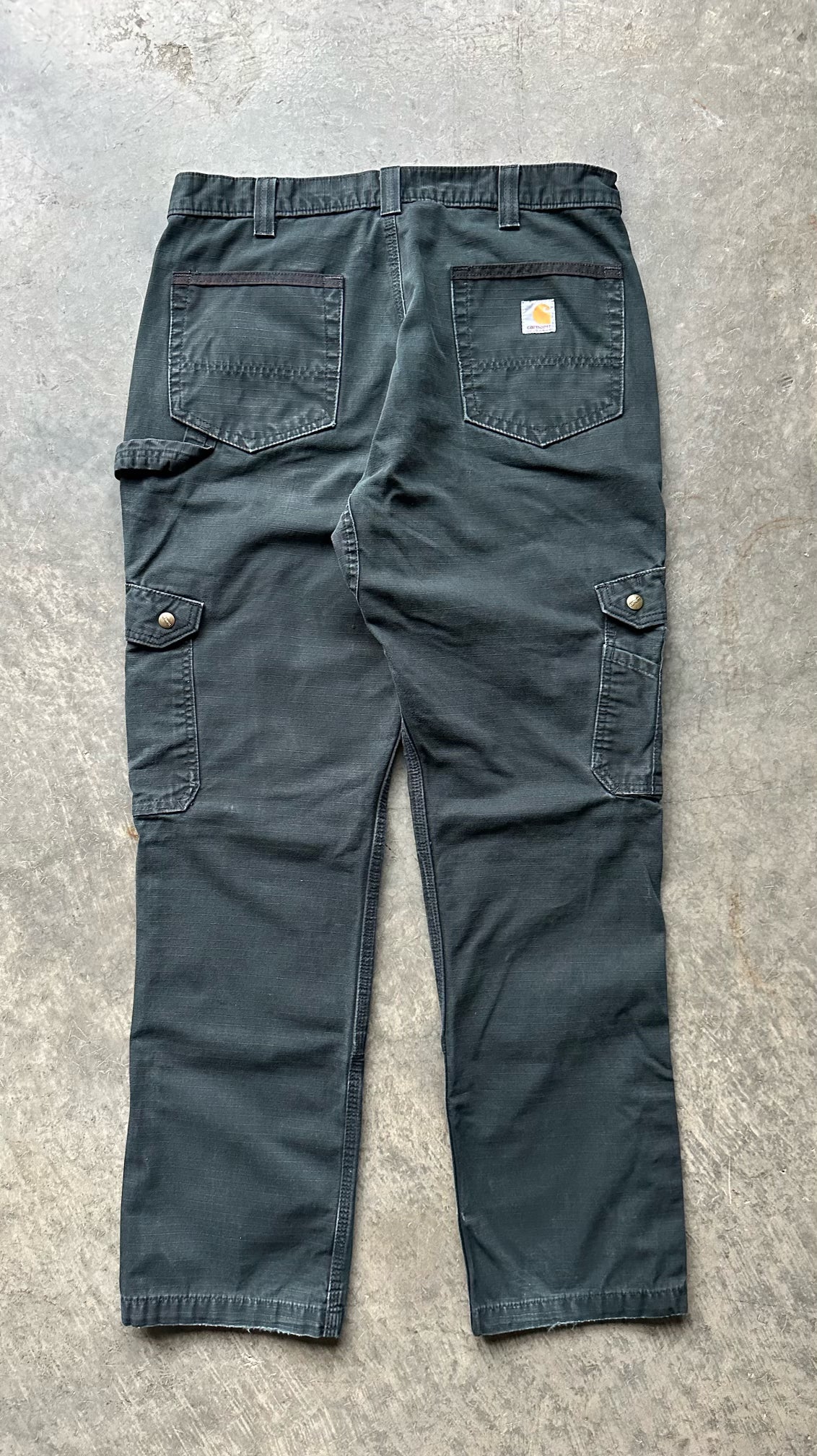 (35X34)BLACK CARHARTT CARGO PANTS