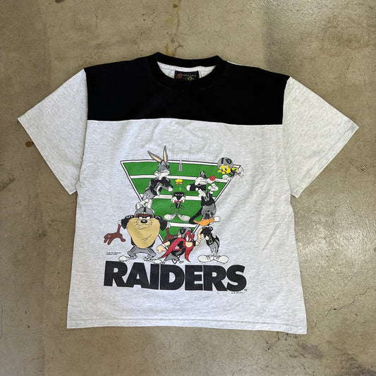 1993 LOONEY TUNES OAKLAND RAIDERS TEE(L)