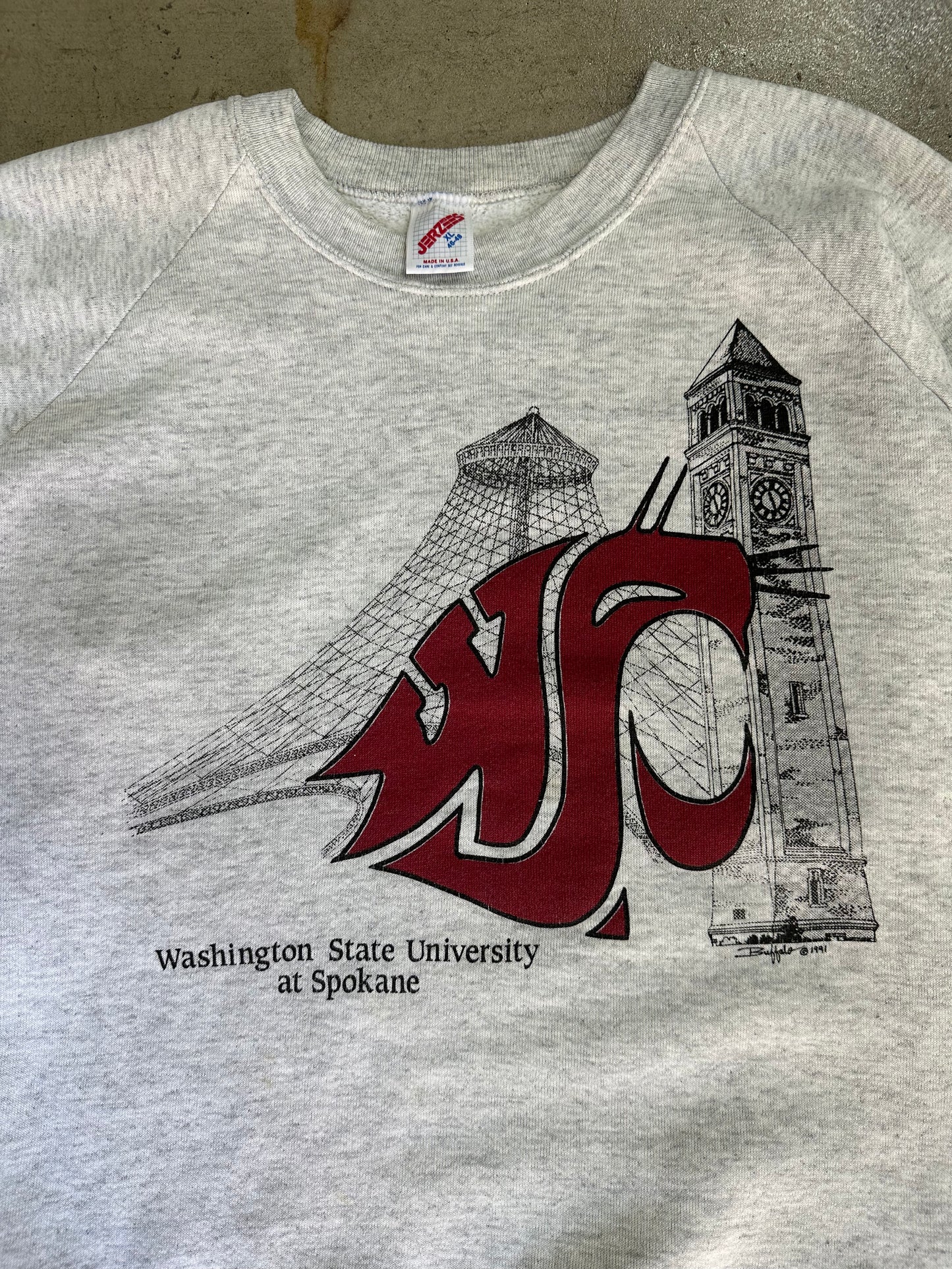 1991 WSU CREWNECK(XL)