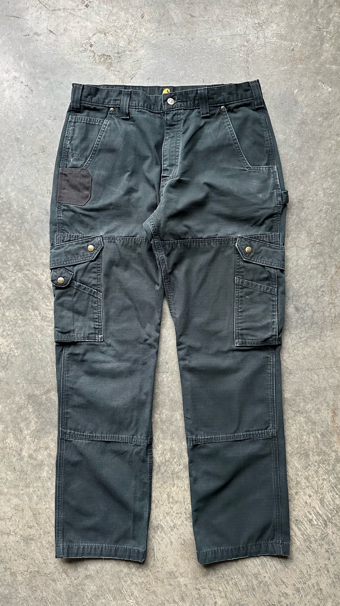 (35X34)BLACK CARHARTT CARGO PANTS