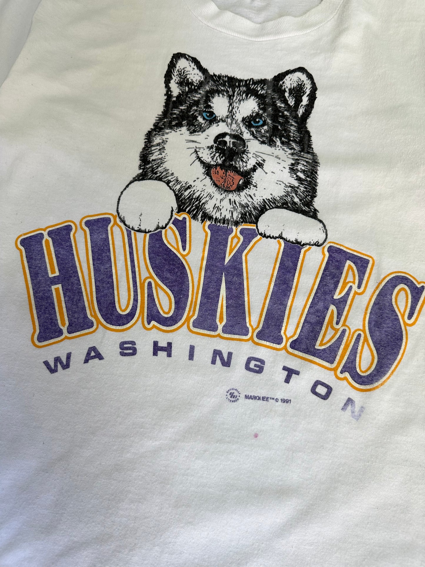 1991 WASHINGTON HUSKIES TEE(L)