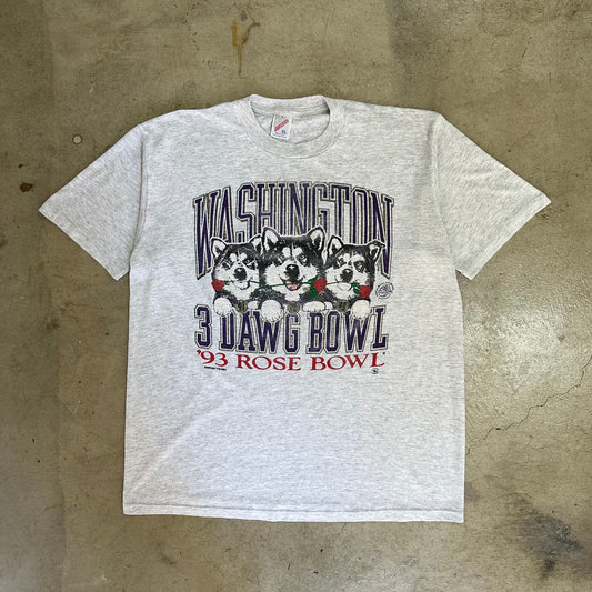 1993 WASHINGTON HUSKIES ROSE BOWL TEE(XL)