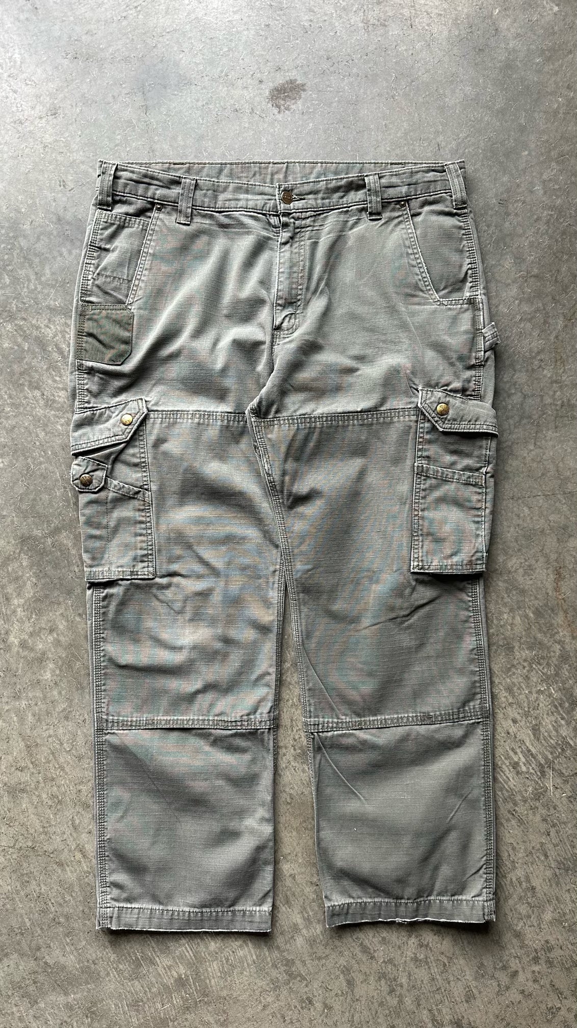 (38X30)GREEN CARHARTT CARGO PANTS