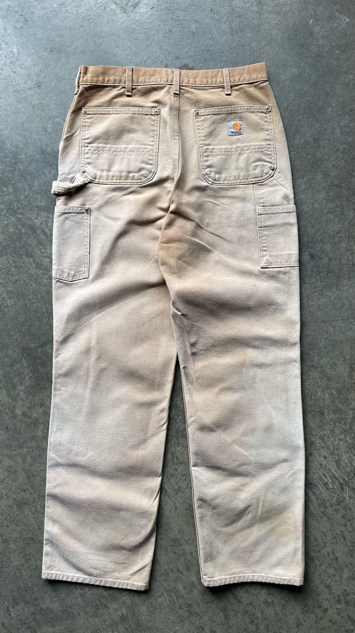 FADED TAN CARHARTT DOUBLE KNEES