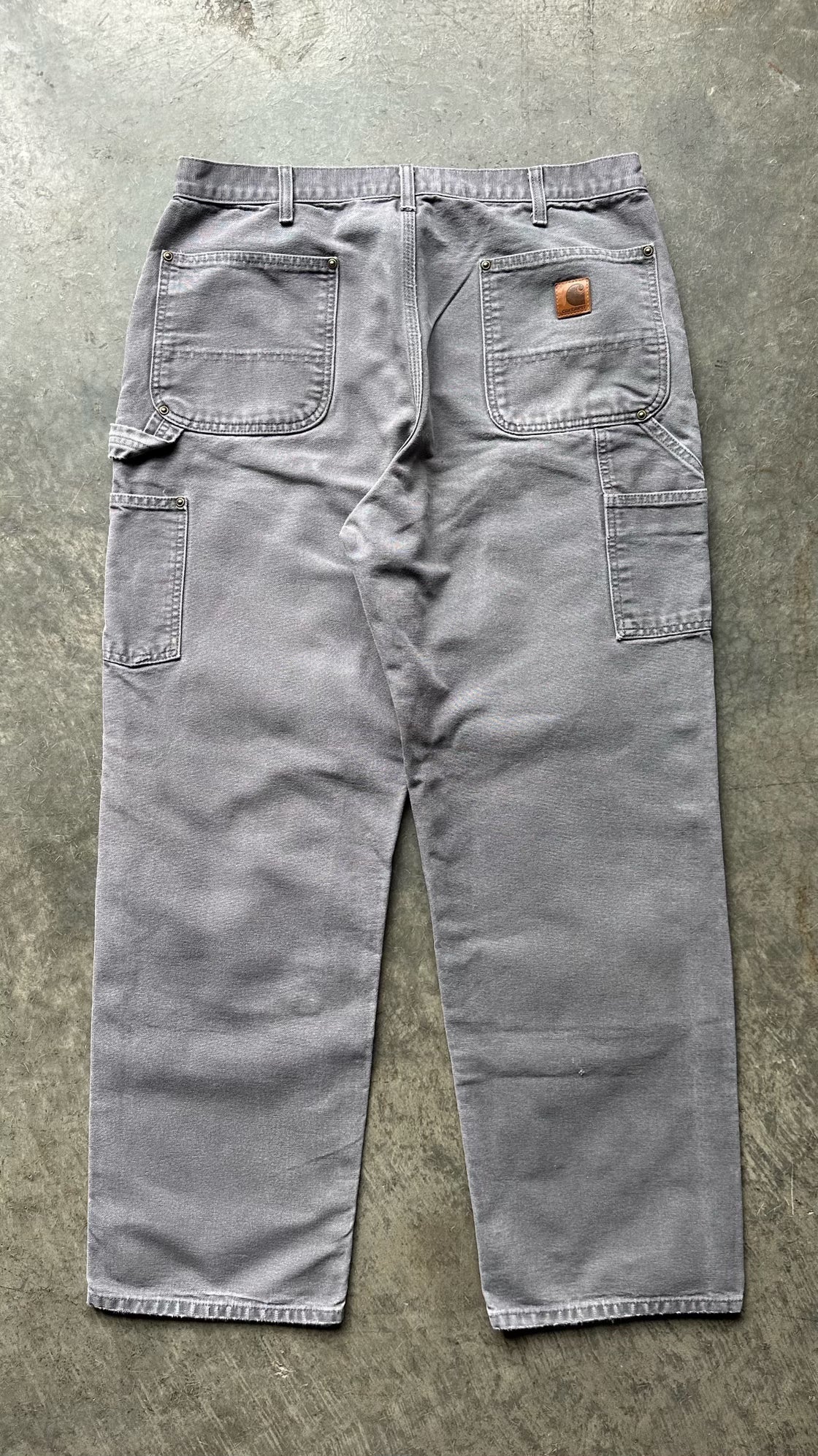 (36X32)GRAY CARHARTT DOUBLE KNEES