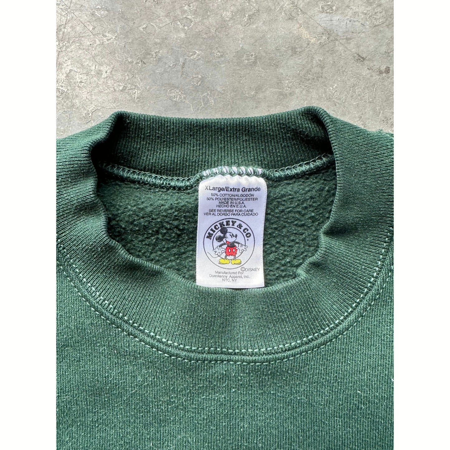 1990’S EMBROIDERED MICKEY CREWNECK(XL)