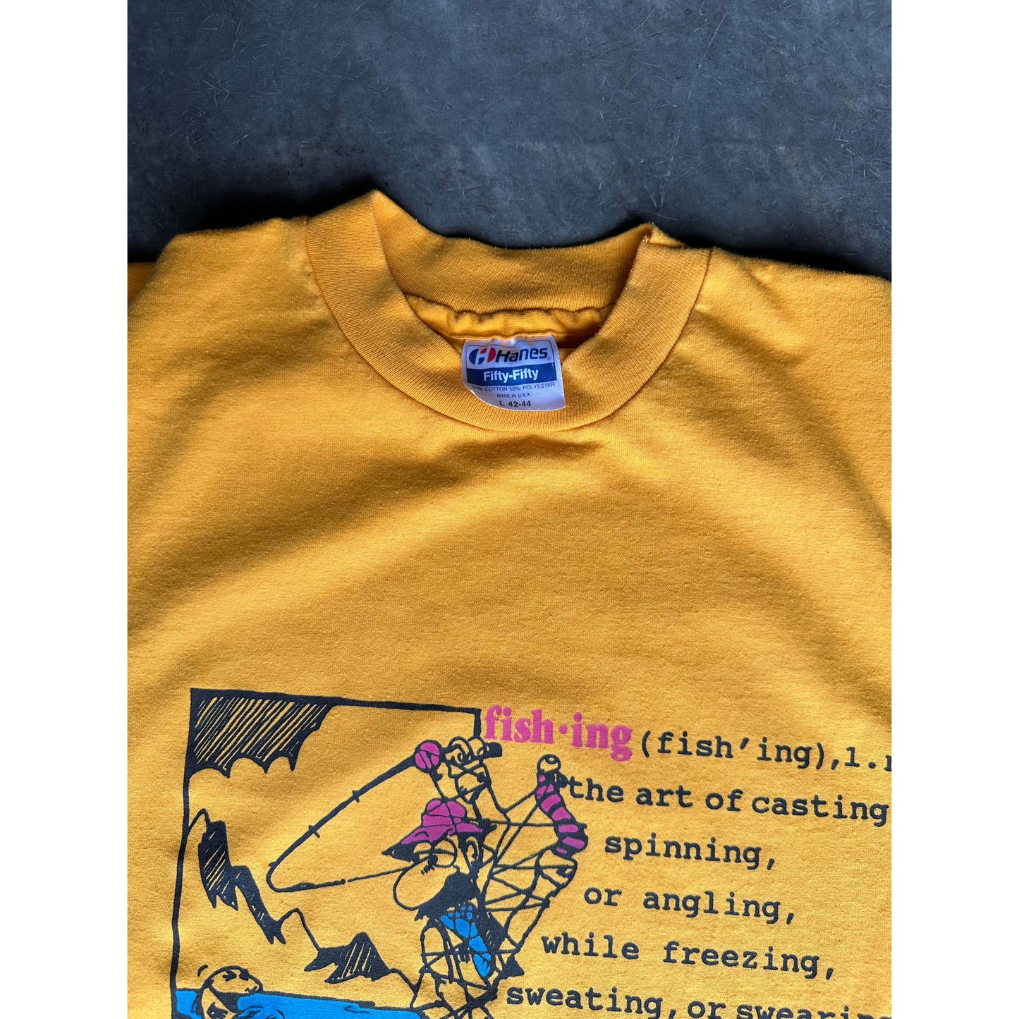 1980’S FISHING “DEFINITION” TEE(L)