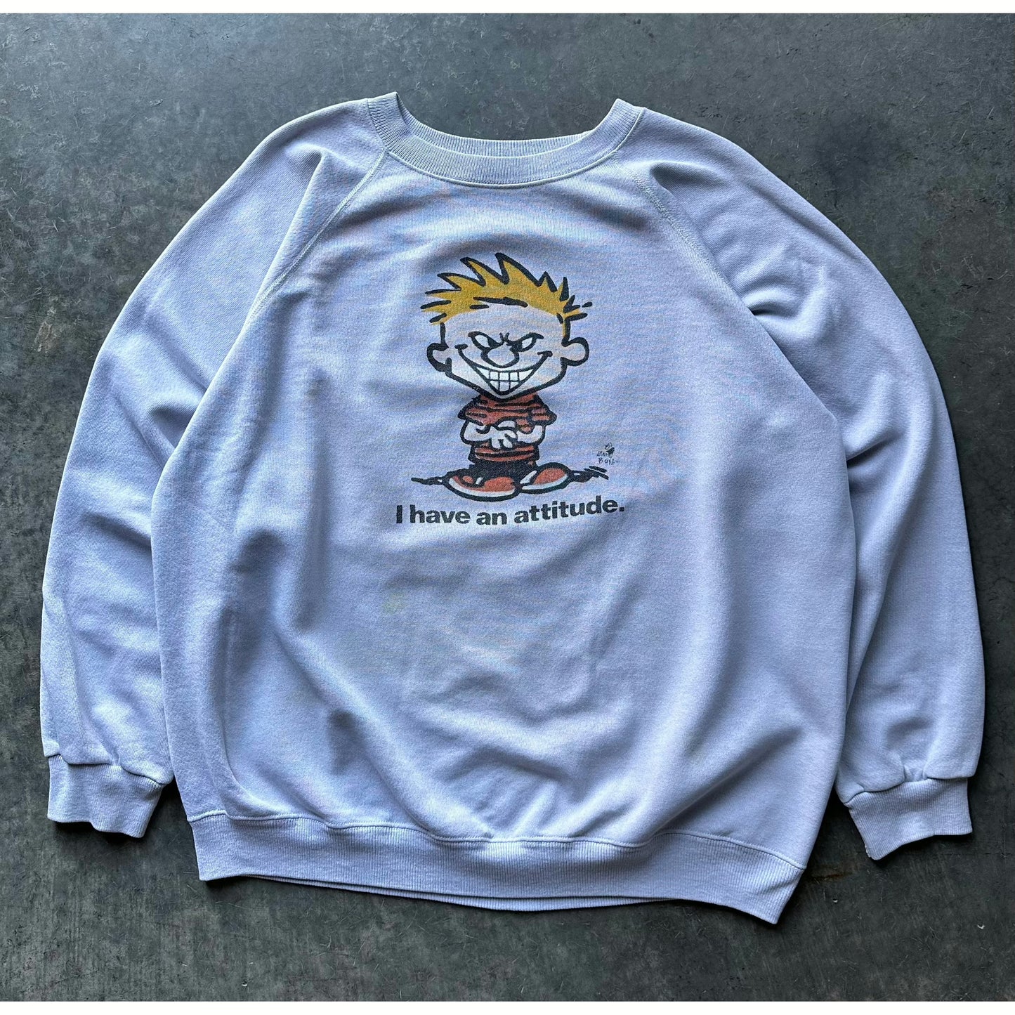 1980’S CALVIN & HOBBS CREWNECK(XL)