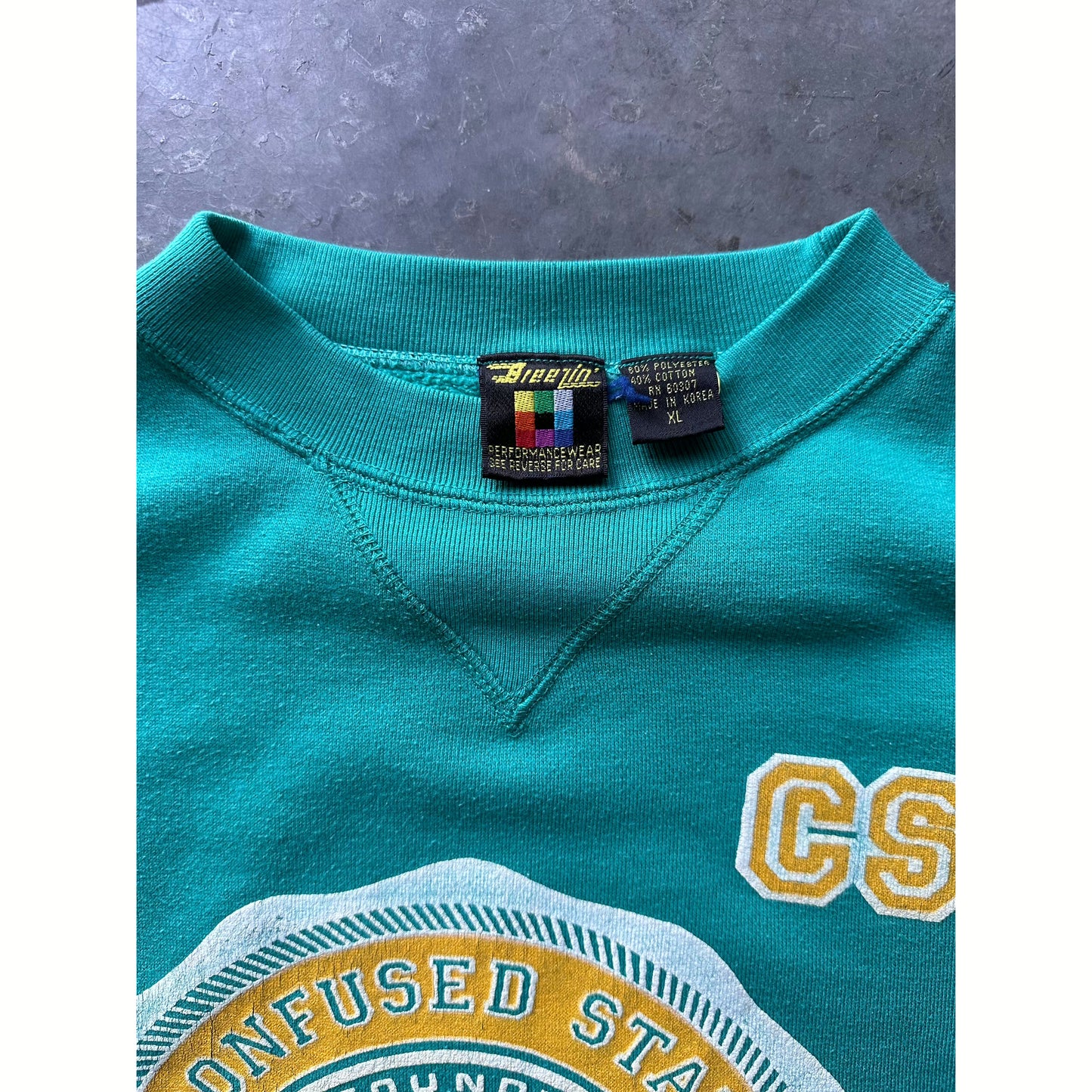 1990’S CONFUSED STATE UNIVERSITY CREWNECK(XL)