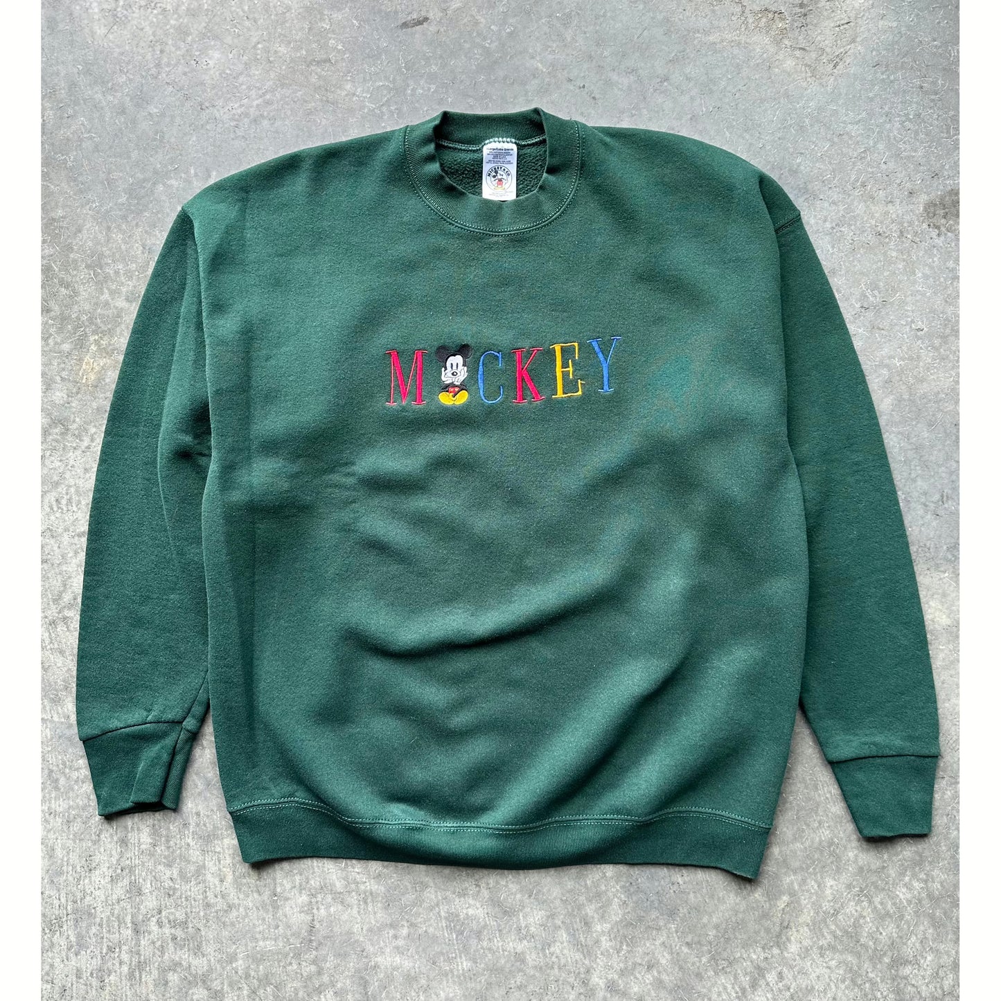 1990’S EMBROIDERED MICKEY CREWNECK(XL)