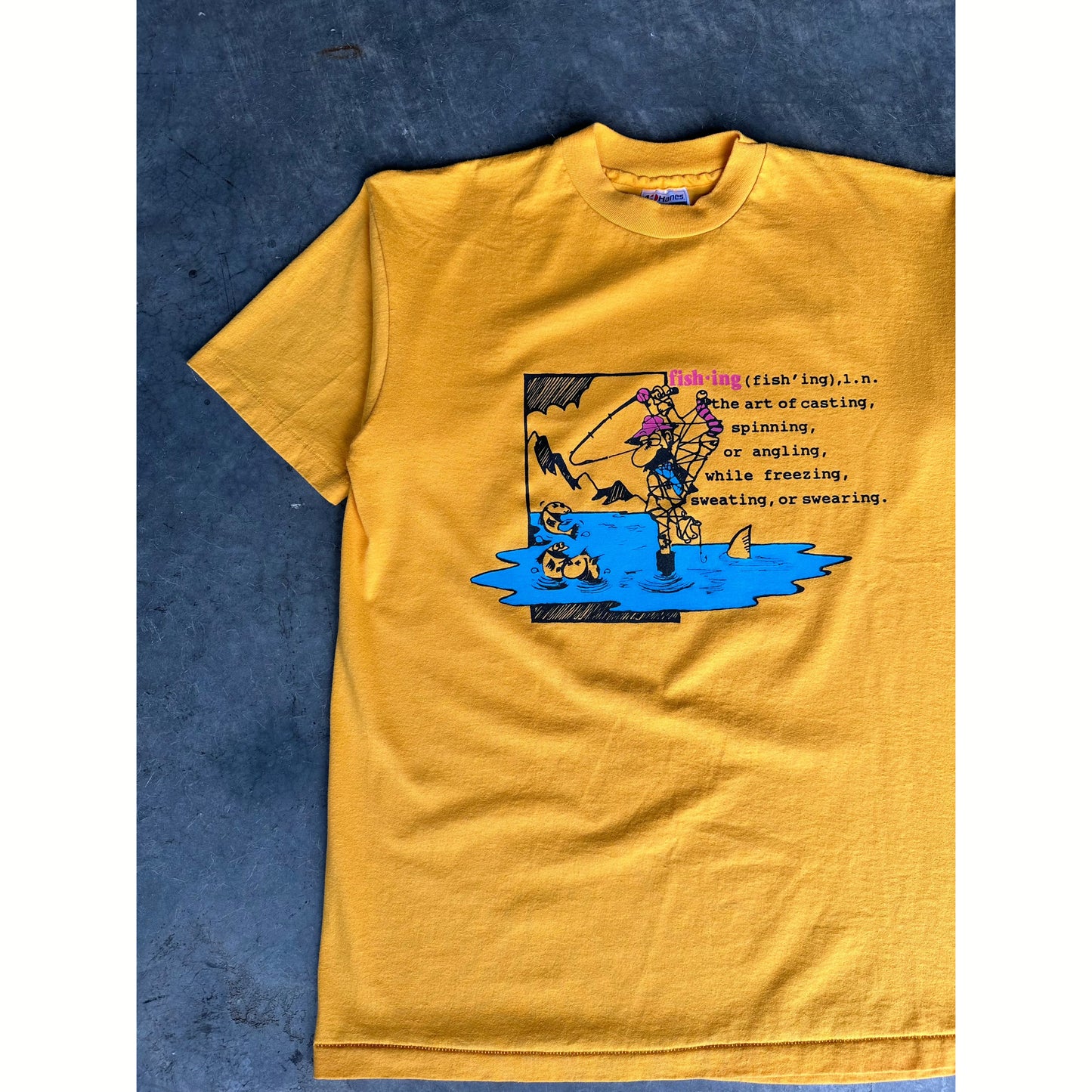 1980’S FISHING “DEFINITION” TEE(L)