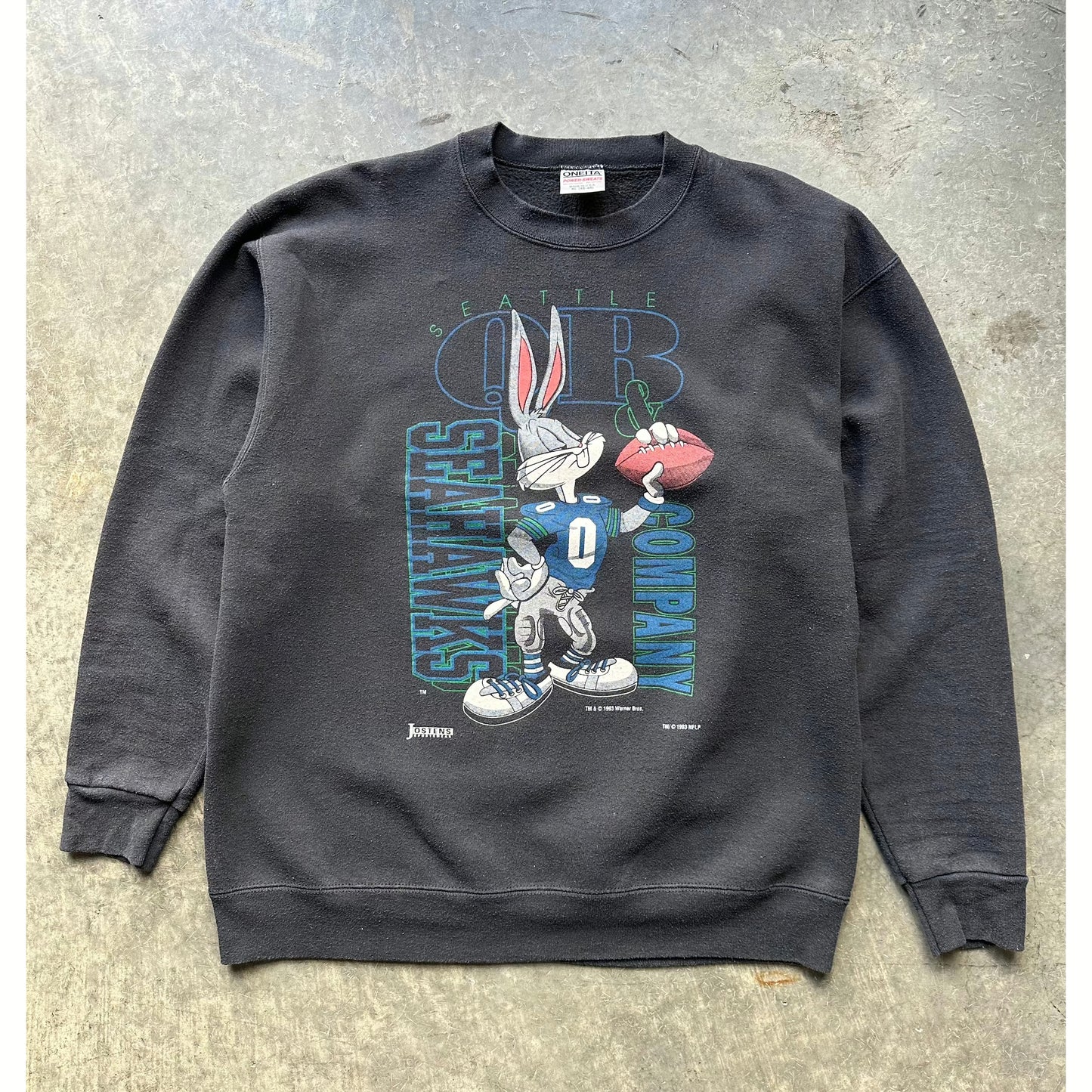 1993 SEATTLE SEAHAWKS/BUGS CREWNECK(XL)