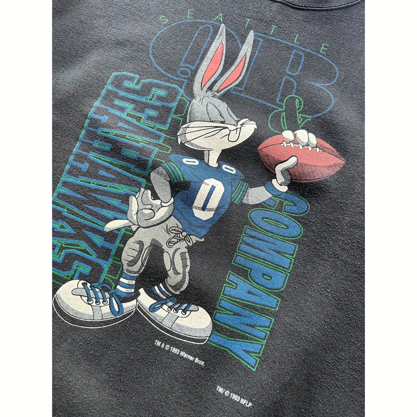 1993 SEATTLE SEAHAWKS/BUGS CREWNECK(XL)